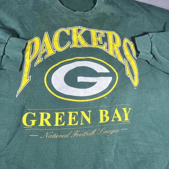 Vintage Lee Sport Green Bay Packers Men's Sweatshirt crewneck Size XXL - Picture 2 of 4